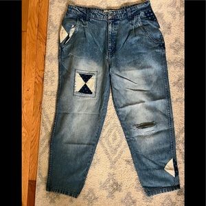 Free people quilted jeans